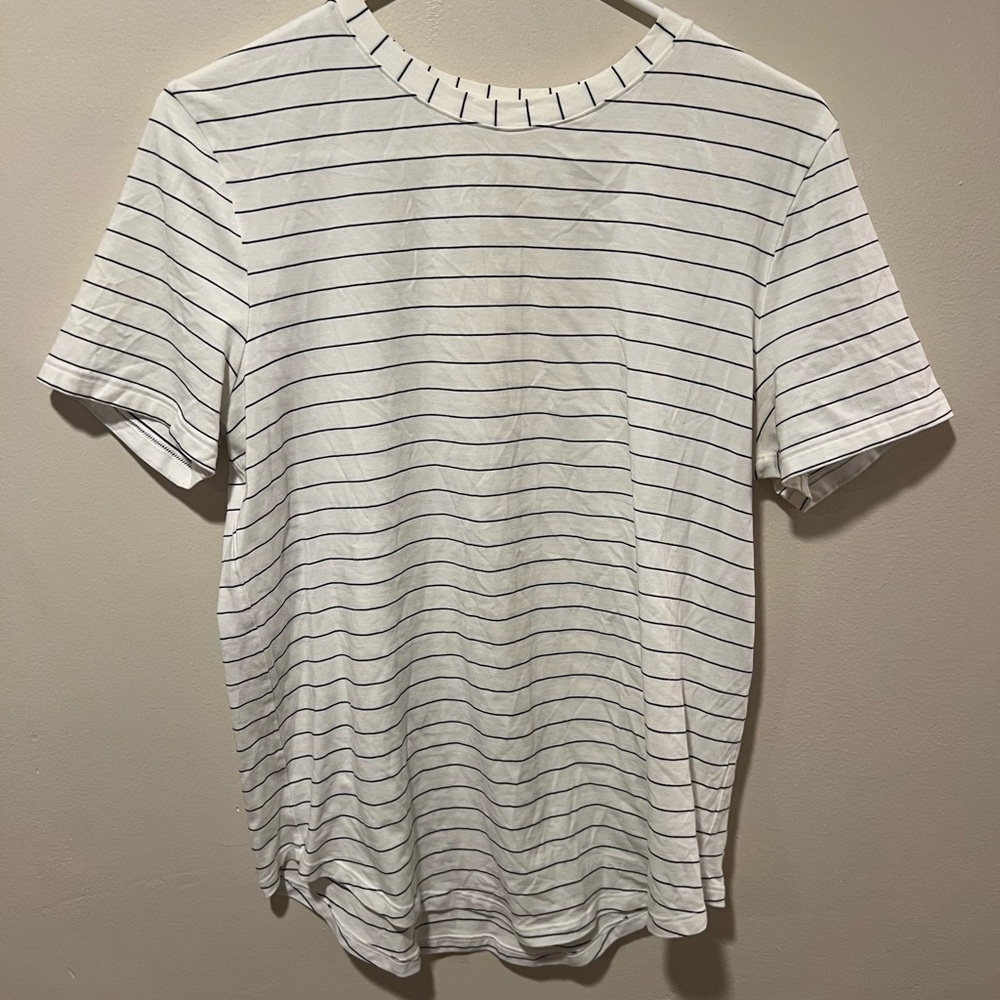 Lululemon White and Black Stripes SZ:8-10